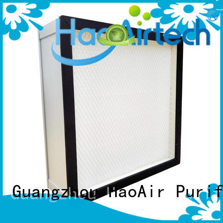 HAOAIRTECH new ulpa air filter with big air volume for dust colletor hospital