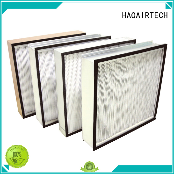 gel seal hepa air filter with big air volume for electronic industry