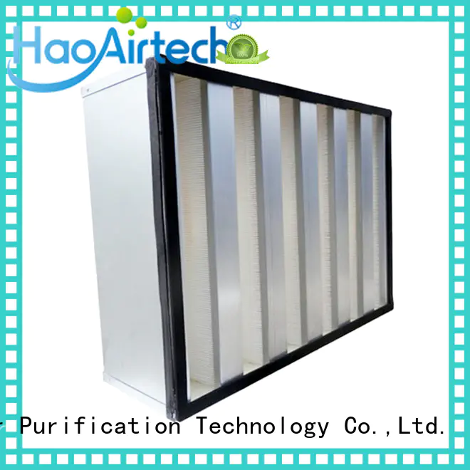 HAOAIRTECH disposable ulpa filter with al clapboard for dust colletor hospital