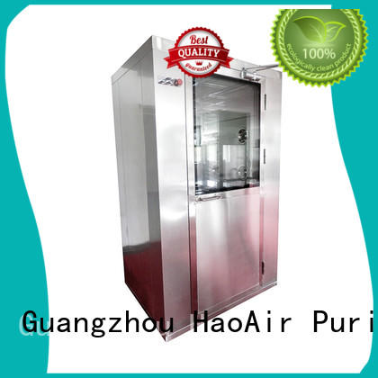 HAOAIRTECH anti static air shower design with three side blowing for oil refinery
