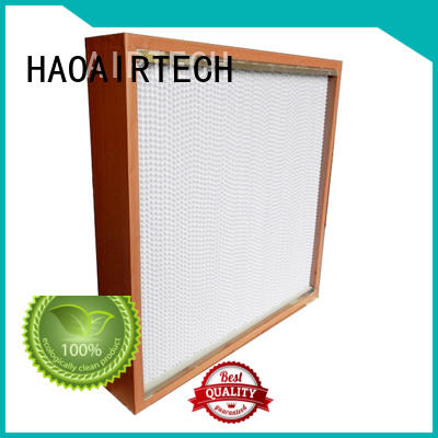 HAOAIRTECH disposable custom hepa filter with flanger for dust colletor hospital