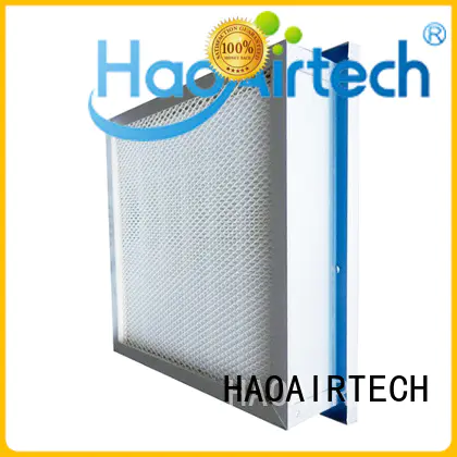 HAOAIRTECH gel seal hepa filter h12 with dop port for air cleaner
