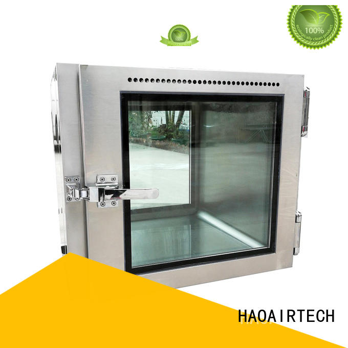 HAOAIRTECH interlocking dynamic pass box validation with conveyor line for electronics factory
