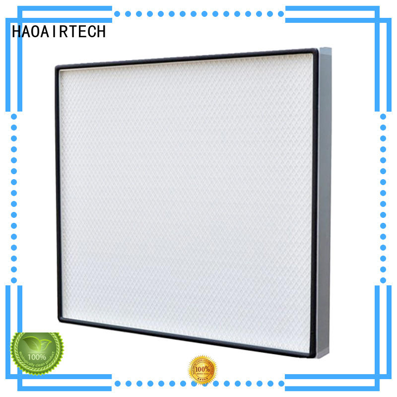 absolute filter minipleats hepa filter manufacturers aluminum HAOAIRTECH Brand