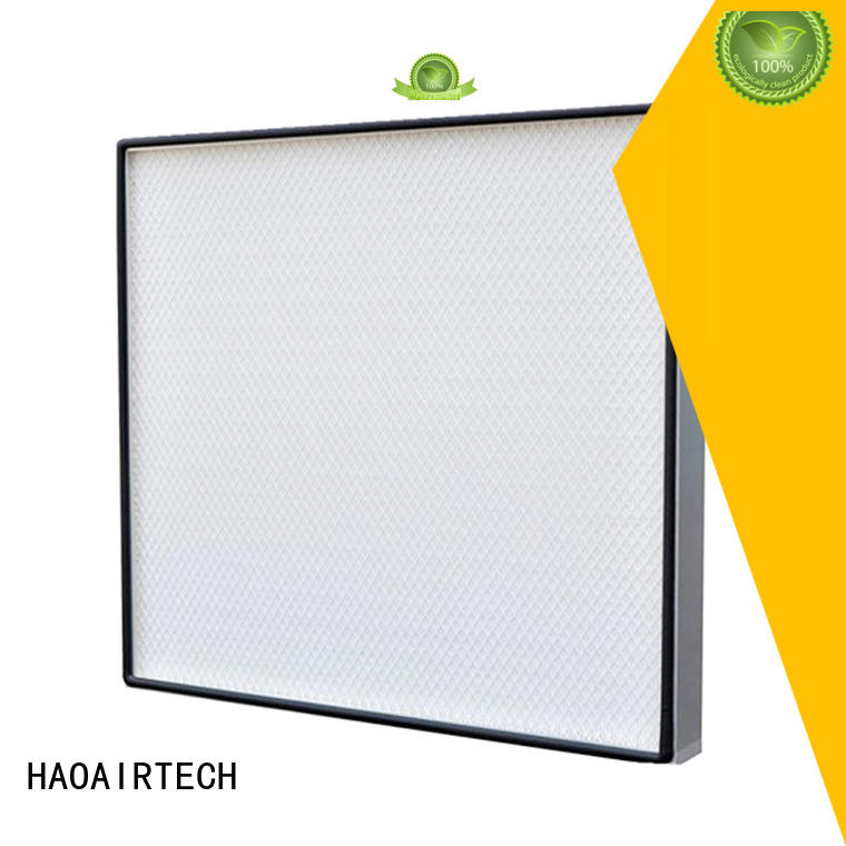 HAOAIRTECH v bank hepa filter h12 with one side gasket for electronic industry