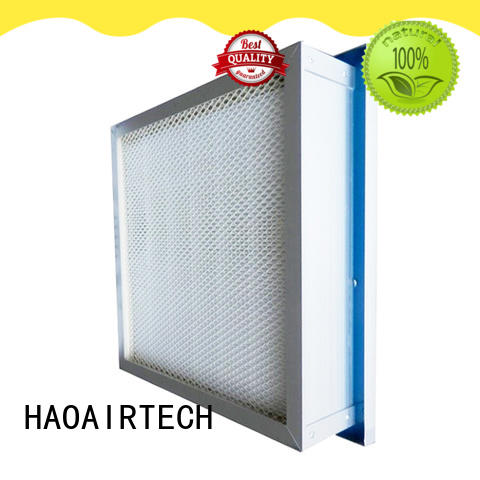 HAOAIRTECH hepa air filter with one side gasket for dust colletor hospital