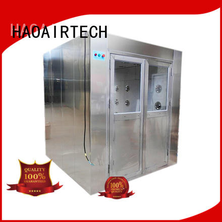 HAOAIRTECH air shower clean room with three side blowing for oil refinery
