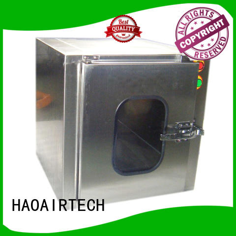 HAOAIRTECH plc control cleanroom pass box with baked painting for hvac system