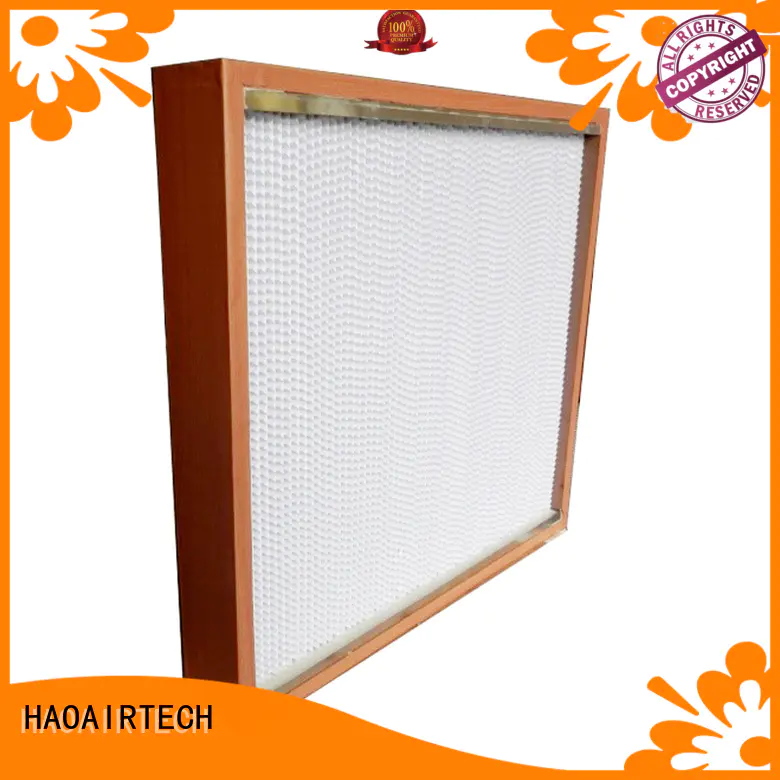 HAOAIRTECH ulpa filter with hood for dust colletor hospital