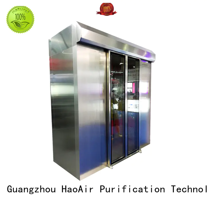 HAOAIRTECH intelligent air shower room with stainless steel for large scale semiconductor factory