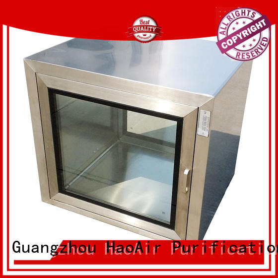 stainless steel wall pass through box with baked painting for hvac system