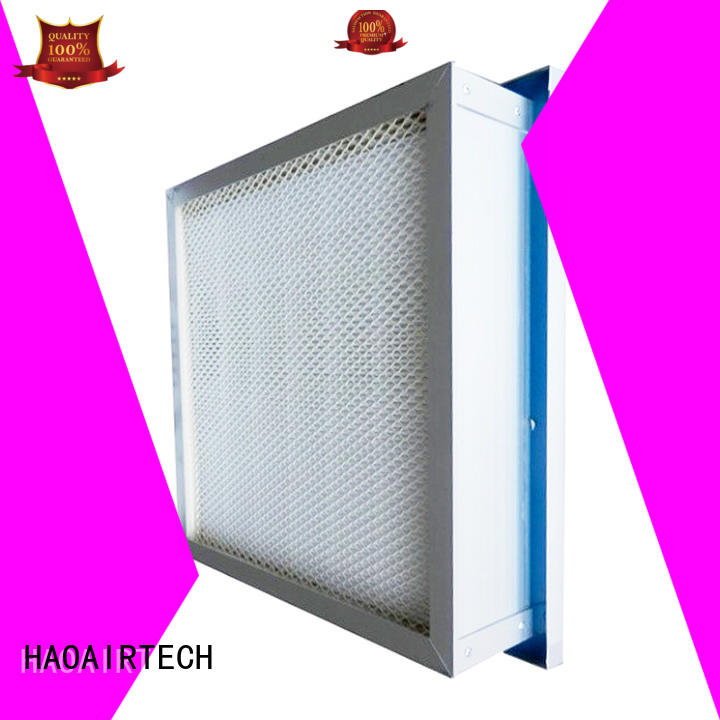 HAOAIRTECH mini pleats vacuum cleaner hepa filter with big air volume for dust colletor hospital