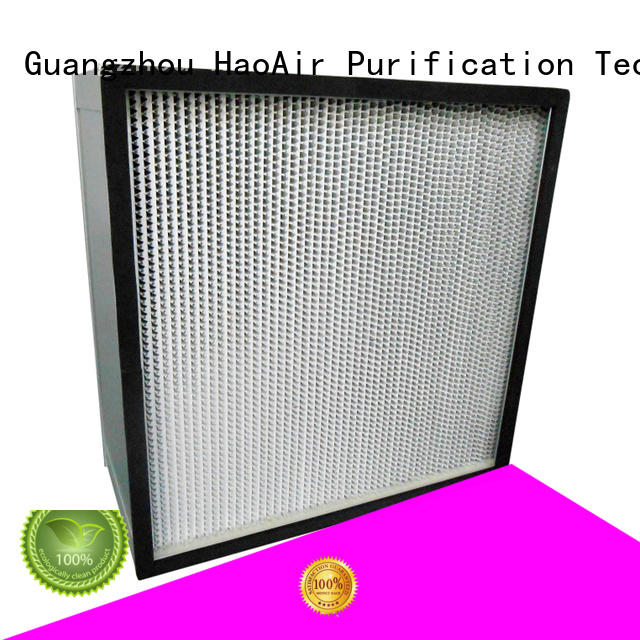 HAOAIRTECH disposable h13 hepa filter with flanger for dust colletor hospital