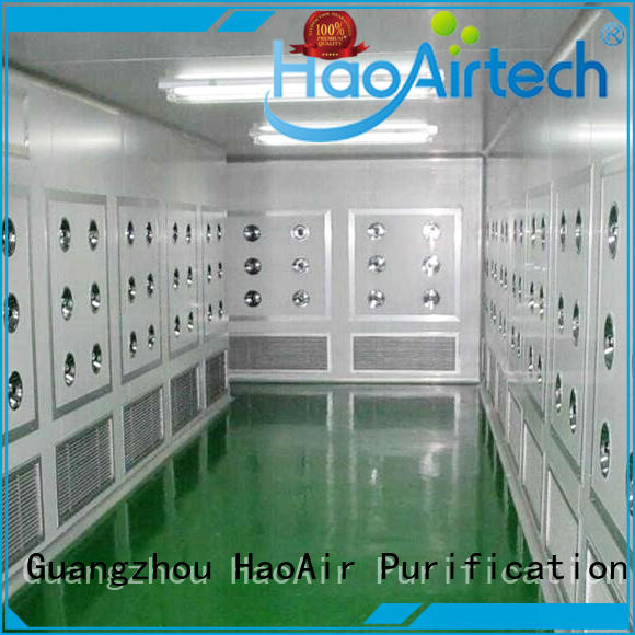 HAOAIRTECH air shower room with top side air flow for ten person