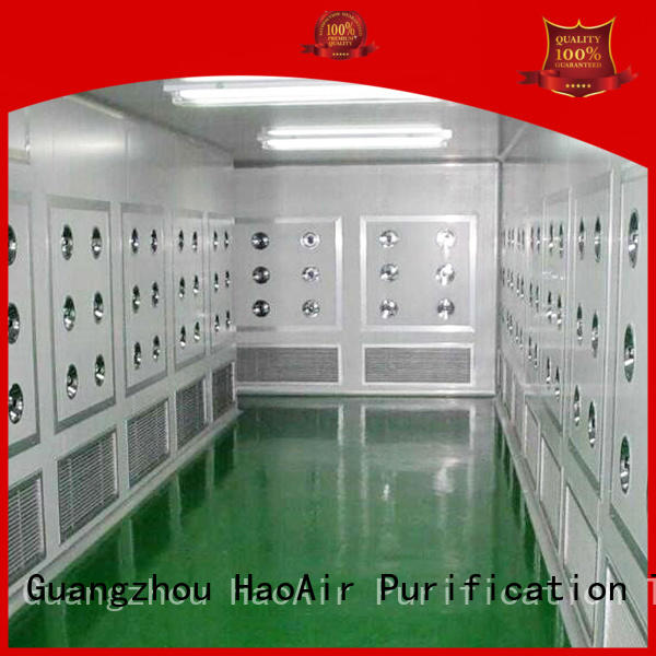 HAOAIRTECH Brand semiconductor fastrolling efficiency air shower manufacture