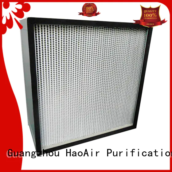 HAOAIRTECH hepa air filter with flanger for dust colletor hospital