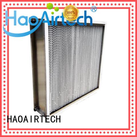 HAOAIRTECH pleat hepa filter material high quality for spraying plant