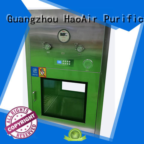HAOAIRTECH cleanroom pass box with laminar air flow for hvac system