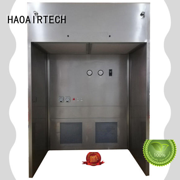 HAOAIRTECH plc controlled portable sampling booth good selling for biological pharmacy
