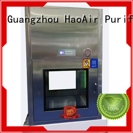 HAOAIRTECH pass box with conveyor line for clean room purification workshop