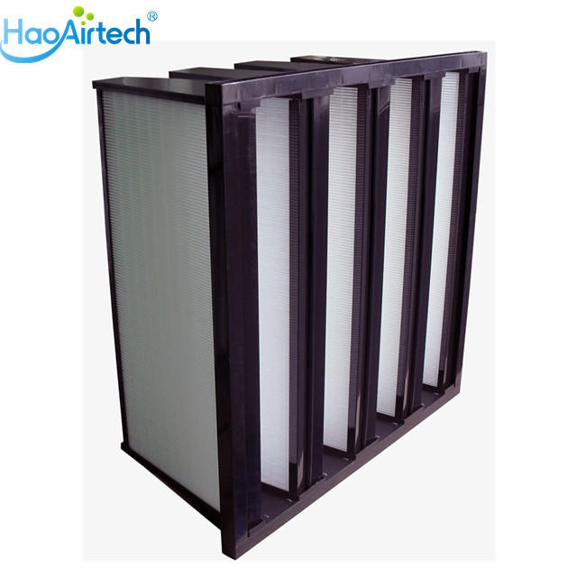 V Cell Type Ashare Air Filter With 4V ABS Frame