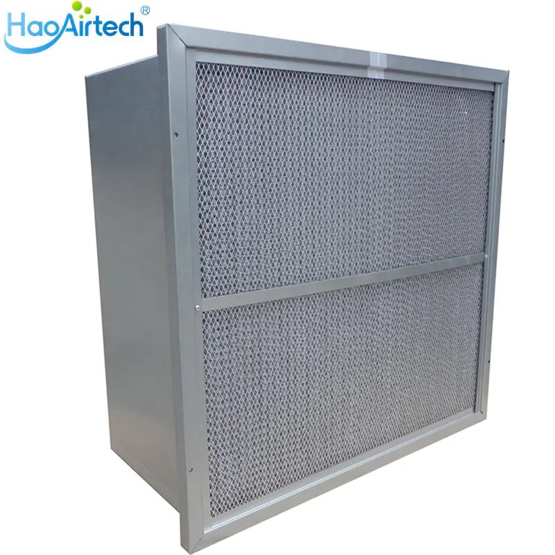 Rigid Box  Ashare Air Filter With GL Interlocker Frame