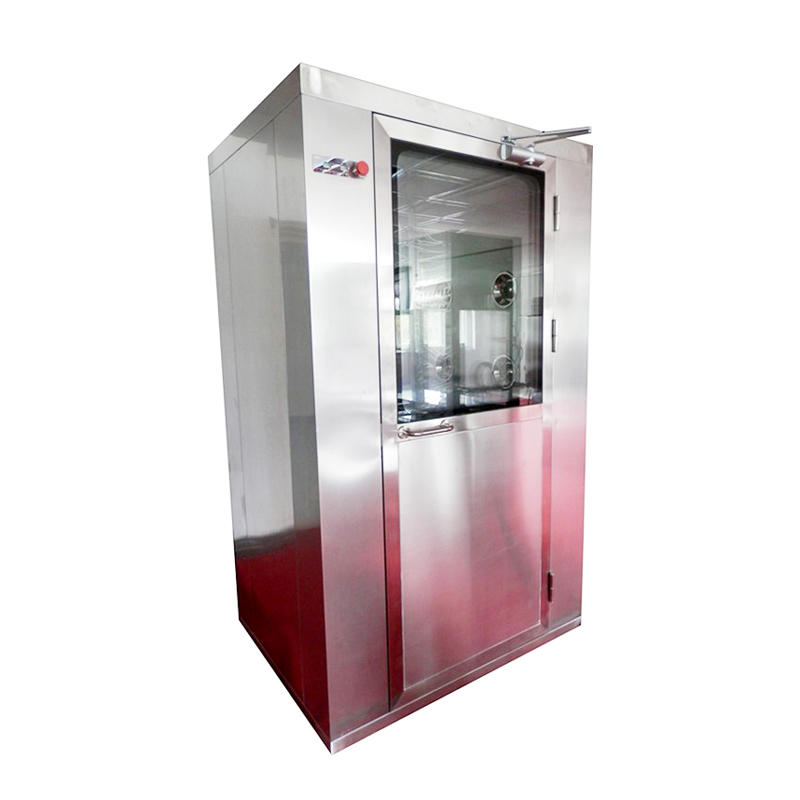 plc control system air shower system with automatic swing door for ten person