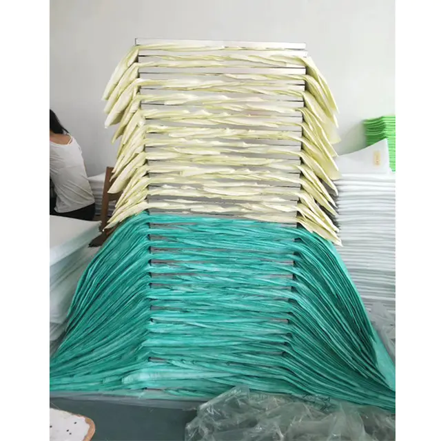 fibre pocket air filter with aluminum frame for hospitals
