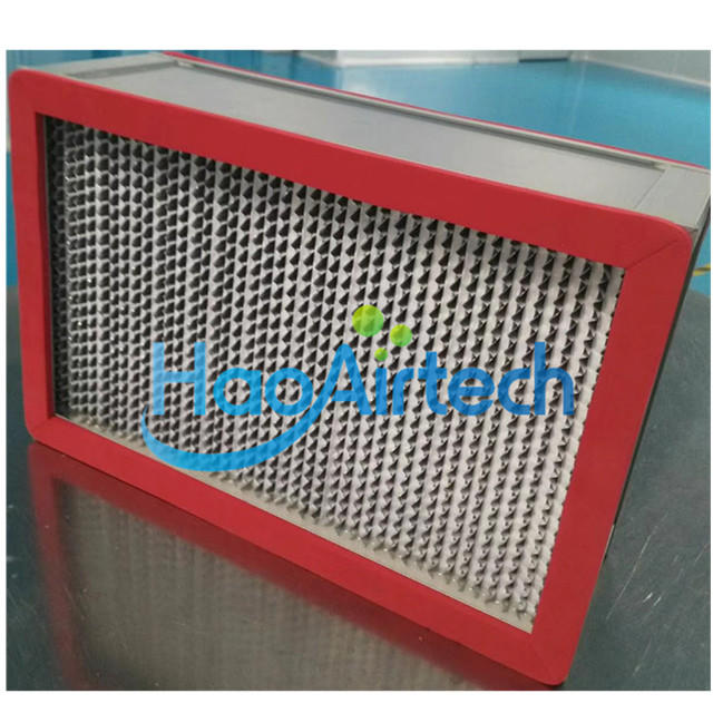 250 Degree High Temperature HEPA Filter With Red Color Gasket