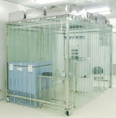 Class100 Capsule Softwall Cleanroom with Antistatic Vinyl Curtain