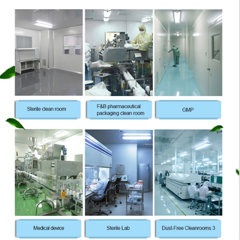 HAOAIRTECH high end cleanroom equipment embedded lamps for sterile food and drug production