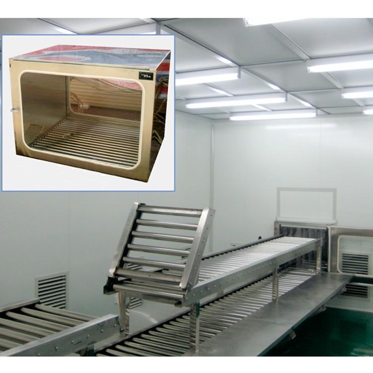 stainless steel dynamic pass box with arc design gmp standard for clean room purification workshop