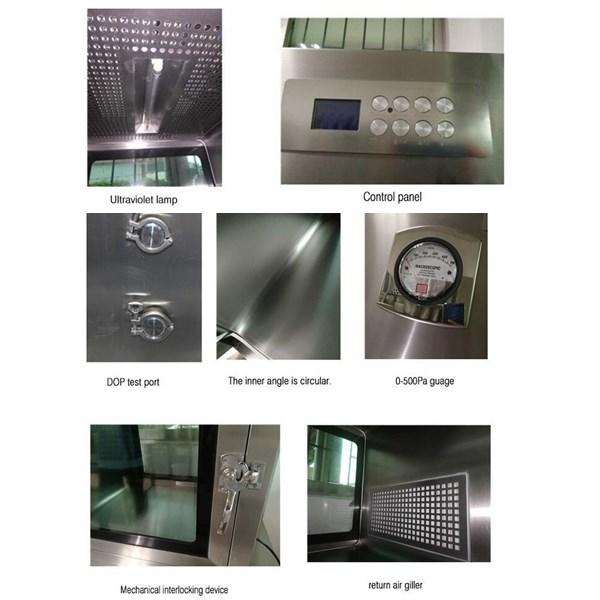 stainless steeldynamic pass box embedded lamps for clean room purification workshop