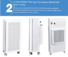 HAOAIRTECH v bank air purifiers hepa filter with al clapboard for dust colletor hospital
