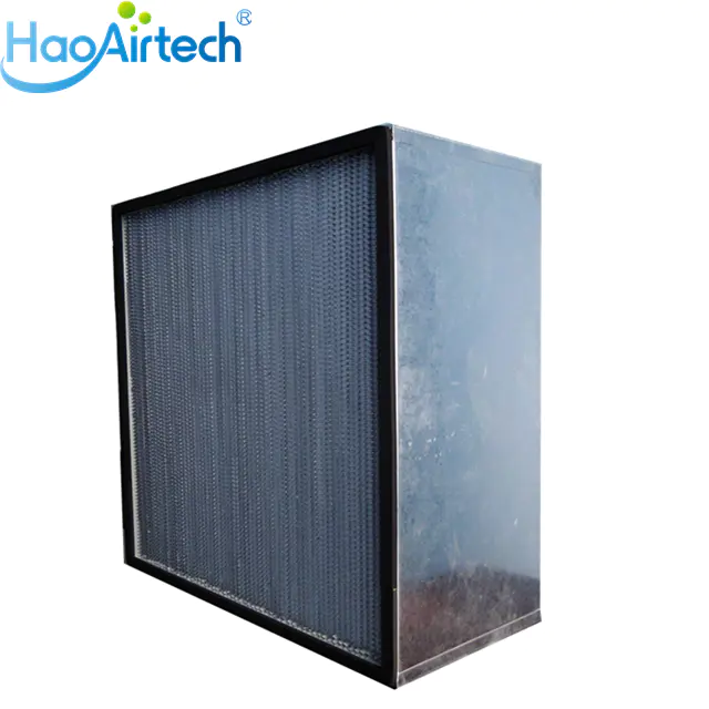 gel seal ulpa air filter with one side gasket for electronic industry
