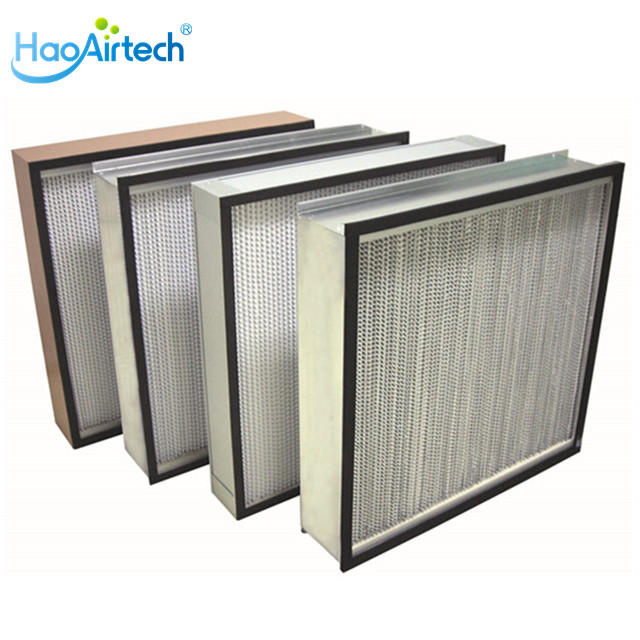 ulpa h14 hepa filter with al clapboard for electronic industry