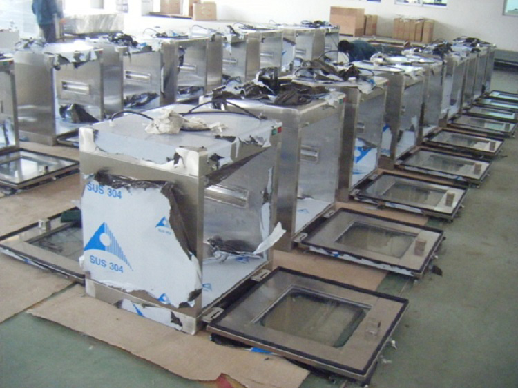 HAOAIRTECH negative pressure pass box clean room with conveyor line for clean room purification workshop-1