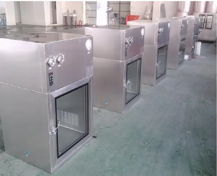 interlocking pass box manufacturers with laminar air flow for hospital