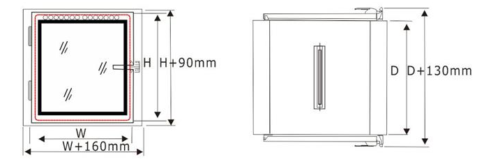 negative pressure cleanroom pass box with laminar air flow for electronics factory-3
