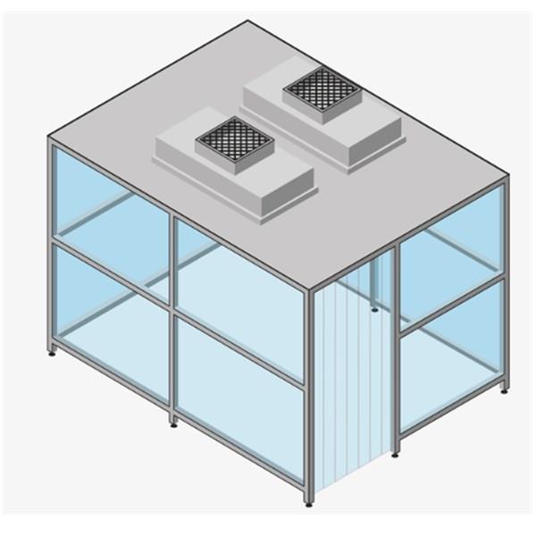 high efficiency modular cleanroom vertical laminar flow booth online-1