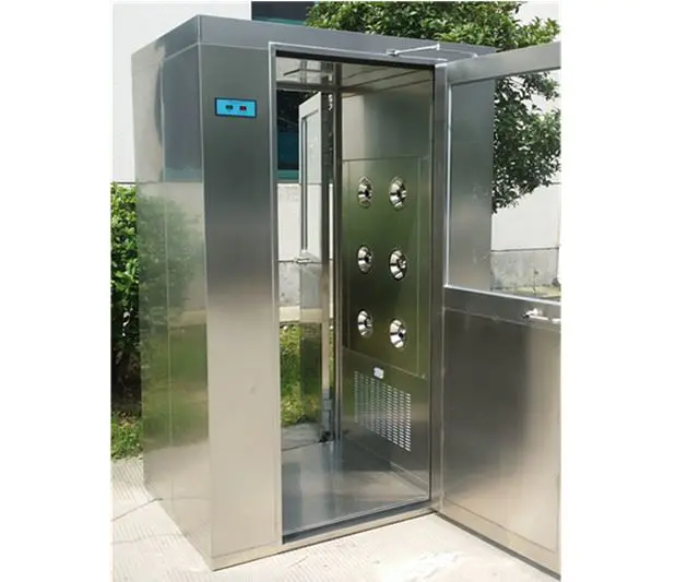 intelligent air shower clean room with three side blowing for ten person
