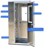 HAOAIRTECH fast rolling air shower design with stainless steel for pallet cargo