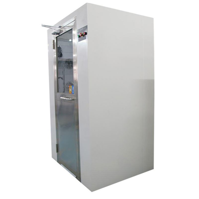 fast rolling air shower system with automatic swing door for forklift
