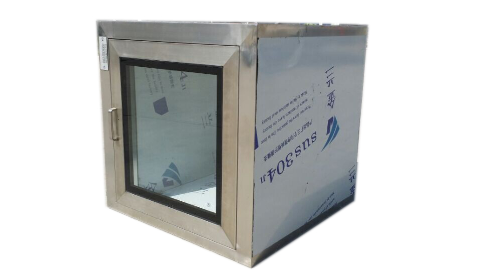 Custom static pass box for cleanroom