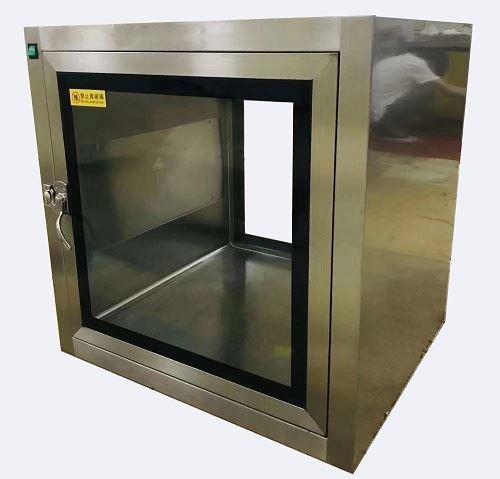plc control cleanroom pass box with arc design gmp standard for hospital