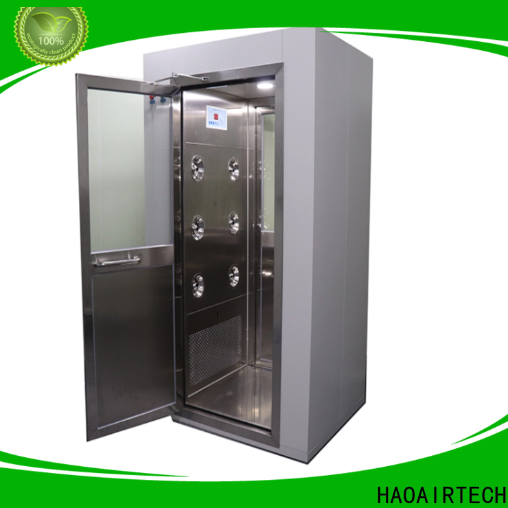 goods air shower system with automatic swing door for oil refinery