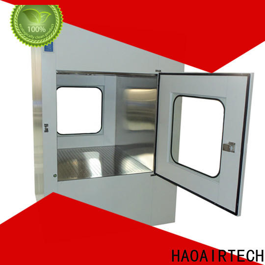 HAOAIRTECH customizable dynamic pass box with arc design gmp standard for electronics factory