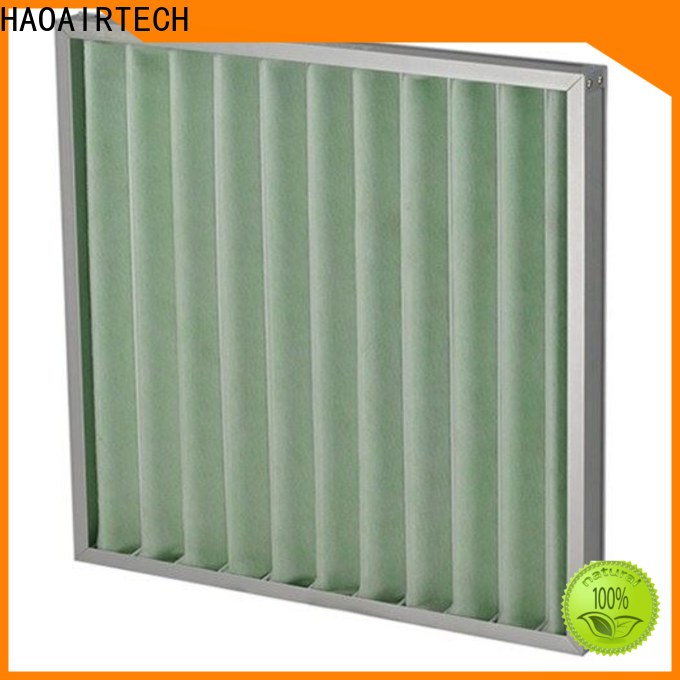 HAOAIRTECH mini pleats h13 hepa filter with flanger for electronic industry