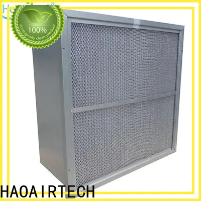 HAOAIRTECH secondary v rigid filter with big air volume for industry