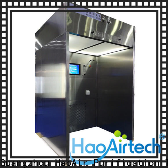 HAOAIRTECH downflow booth with lcd touchable screen display for biological pharmacy